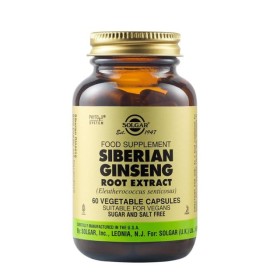 Solgar Siberian Ginseng Extract για Τόνωση & Ευεξία 60 Φυτικές Κάψουλες