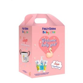 Frezyderm Promo Welcome Baby Girl Baby Shampoo 300ml, Baby Cream 2x175ml & Δώρο Νεσεσέρ Καροτσιού
