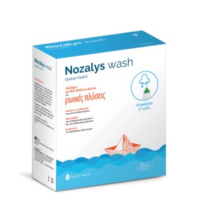 Epsilon Health Nozalys Wash Πακέτο Ρινικές Πλύσεις με Διάλυμα PEG 3350 & Άλατα & Συσκευή για Πλύσεις