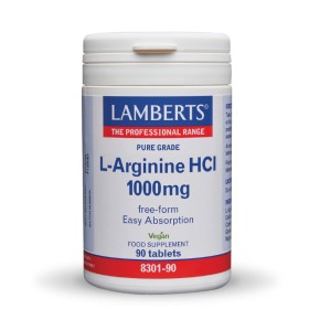 Lamberts L-Arginine HCl 1000mg Αργινίνη 90 Ταμπλέτες 8301-90