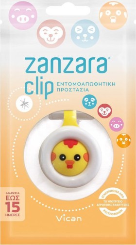 VICAN Zanzara Clip Chicken για Εντομοαπωθητική Προστασία, 1 τεμ