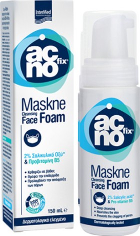 INTERMED Αcnofix Maskne Cleansing Foam, Αφρός Καθαρισμού 150ml