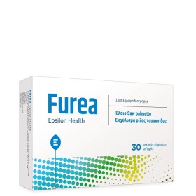 EPSILON HEALTH Furea Συμπλήρωμα Διατροφής Για Την Υγεία Του Προστάτη Με Εκχύλισμα Τσουκνίδας, 30 Μαλακές Κάψουλες