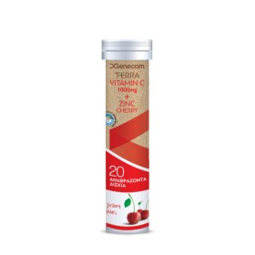 Terra Vitamin C 1000mg   Zinc Kεράσι 20 αναβράζουσες ταμπλέτες