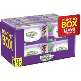 BabyCare Μωρομάντηλα Monthly Box με Raspberry (12x90τεμ) 1080τεμ