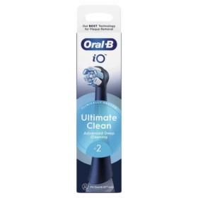 Oral-B Ανταλλακτικές Κεφαλές iO Ultimate Clean Black Ηλεκτρικής Οδοντόβουρτας 2τμχ