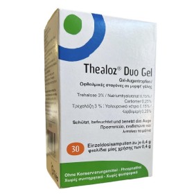 Thealoz Duo Gel Οφθαλμικές Σταγόνες Με Υαλουρονικό Οξύ Για Ξηροφθαλμία, 30x0.4ml