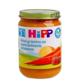 HIPP Βρεφικό Γεύμα Βοδινό Με Πατάτες Και Καρότα Από Τον 5ο μήνα, 190g