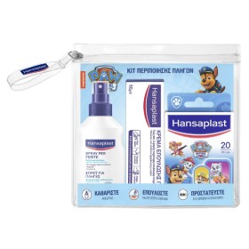 Hansaplast Παιδικό Πακέτο Paw Patrol με Σπρέι Καθαρισμού Πληγών 100ml Κρέμα Επούλωσης 50g Αυτοκόλλητα Επιθέματα 20τεμ & Δώρο Νεσεσέρ