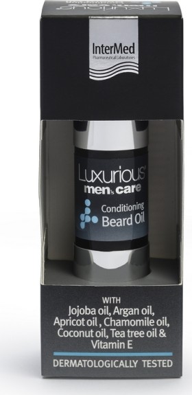 INTERMED Luxurious Men’s Care Conditioning Beard Oil, Μαλακτικό Λάδι για τα Γένια 15ml