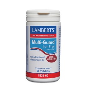 Lamberts Multi-Guard Iron Free Πολυβιταμίνη Χωρίς Σίδηρο 60 Ταμπλέτες 8436-60