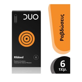 DUO Premium Ribbed με Ραβδώσεις 6τμχ