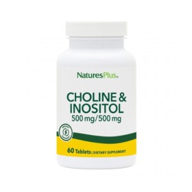 Natures Plus Choline 500mg & Inositol 500mg 60 Ταμπλέτες