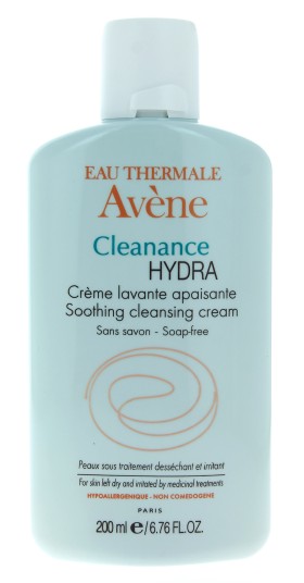 AVENE Cleanance Hydra Creme Lavante Apaisante Καταπραϋντική Κρέμα Καθαρισμού για Δέρμα υπό Ξηραντική Αγωγή, 200ml