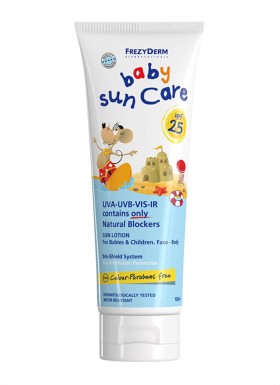 Frezyderm Baby Sun Care SPF25, Αντηλιακό Γαλάκτωμα για Βρέφη & Παιδιά Πρόσωπο/Σώμα 100ml
