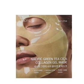Nacific Green Tea Cica Collagen Gel Sheet Mask 35gr