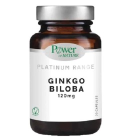 Power of Nature Platinum Range Ginkgo Biloba 120mg Συμπλήρωμα Διατροφής Με Τζίνγκο Μπιλόμπα, 30 κάψουλες