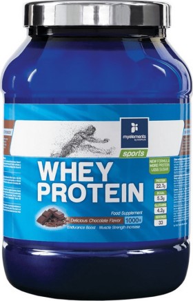 MY ELEMENTS Sports Whey Protein Με Γεύση Σοκολάτα, 1000g