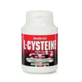 Health Aid L-Cysteine 550mg με Βιταμίνη Β6 30 ταμπλέτες