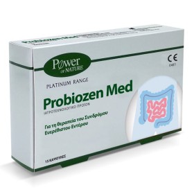 Power Health Platinum Range Probiozen Med Συμπλήρωμα Διατροφής για τη Θεραπεία του Ευερέθιστου Εντέρου 15Caps.