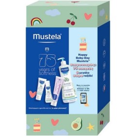 Mustela Πακέτο Happy Birthday Αφροντούς 750ml Κρέμα Προσώπου 40ml Κρέμα Αλλαγής Πάνας 100ml & Γαλάκτωμα Σώματος 50ml