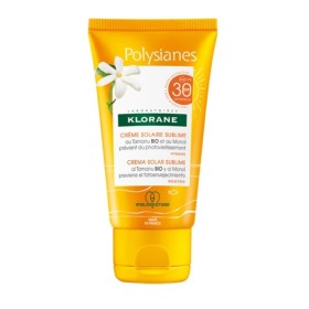 KLORANE Polysianes Sublime Sun Cream for Face SPF30, Αντηλιακή Kρέμα Προσώπου με Tamanu & Monoi 50ml