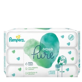 Pampers Aqua Pure Μωρομάντηλα, 144 Μωρομάντηλα (3X48τεμ)