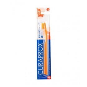 Curaprox Kids Ultra Soft Πορτοκαλί Παιδική Οδοντόβουρτσα για 4-12 χρονών 1Τμχ