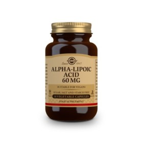 Solgar Alpha Lipoic Acid 60mg Άλφα Λιποϊκό Οξύ Ισχυρό Αντιοξειδωτικό 30 Φυτικές Κάψουλες