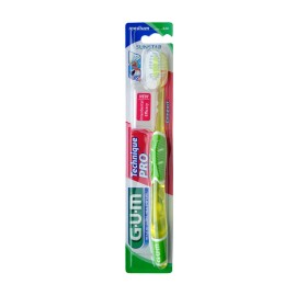Gum Technique Pro Compact 528 Medium Οδοντόβουρτσα Μέτρια Πράσινη 1τμχ