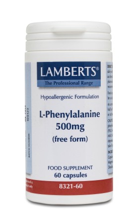 Lamberts L-Phenylalanine 500mg 60Caps 8321-60