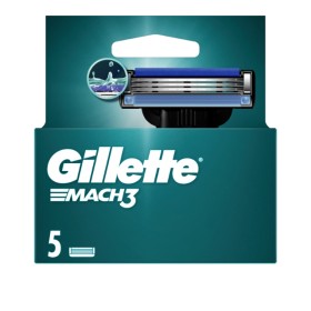 Procter & Gamble Gillette Mach3 Ανταλλακτικές Κεφαλές Ξυριστικής Μηχανής 5τμχ