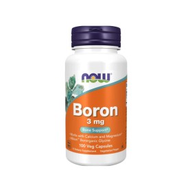 Now Foods Boron 3mg, Συμπλήρωμα Διατροφής Για την Καλή Διατήρηση των Οστών, 100 caps