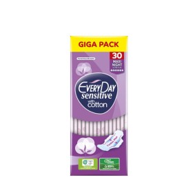 Every Day Sensitive with Cotton Maxi Night Ultra Plus Giga Πακέτο Σερβιέτες 30τμχ