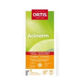 Ortis Acinorm Forte Gel για την Γαστρική Ισορροπία 12 Πόσιμα Sticks x 12gr