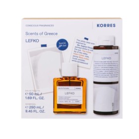 Korres Πακέτο Lefko Eau de Toilette Κολώνια 50ml & Δώρο Αφρόλουτρο 250ml