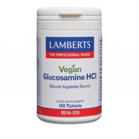 LAMBERTS Vegan Glucosamine HCI, Συμπλήρωμα Διατροφής για τη Δομή & τη Καλή Λειτουργία των Αρθρώσεων 120 tablets 8514-120