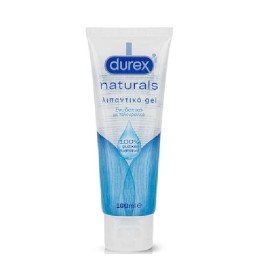 DUREX Naturals Ενυδατικό Λιπαντικό Gel Με 100% Φυσικά Συστατικά & Υαλουρονικό Οξύ 100ml