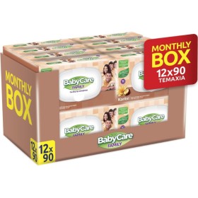BabyCare Μωρομάντηλα Monthly Box με Karite (12x90τεμ) 1080τεμ
