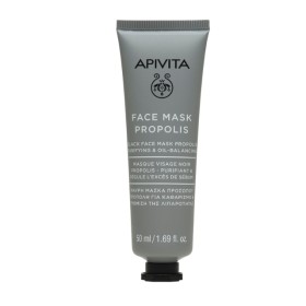 Apivita Face Mask Propolis Μαύρη Μάσκα Προσώπου Με Πρόπολη Για Καθαρισμό Και Ρύθμιση Της Λιπαρότητας 50ml