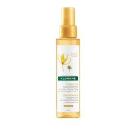 KLORANE Ylang-Ylang Hair Oil, Προστατευτικό΄Ελαιο Μαλλιών με κερί Ylang-Ylang για Θρέψη & Πρροστασία από τον Ήλιο, 100ml
