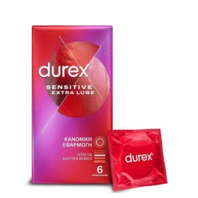 Durex Προφυλακτικά Sensitive Extra Lube 6τμχ