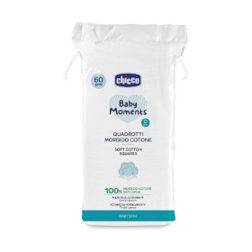CHICCO Baby Moments Τετράγωνα Μαντηλάκια Από Βαμβάκι, 60τμχ
