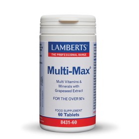 Lamberts Multi Max Υψηλής Δραστικότητας Πολυβιταμίνη για Άτομα 50+ Ετών 60 Ταμπλέτες 8431-60