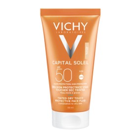 Vichy Capital Soleil Mattifying Face Tinted Dry Touch SPF50+, Αδιάβροχη Αντηλιακή Κρέμα Προσώπου με Χρώμα, 50ml