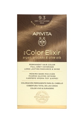 APIVITA My Color Elixir Νο 9.3 Βαφή Μαλλιών Μόνιμη Ξανθό Πολύ Ανοιχτό Μελί