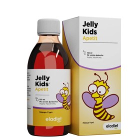 Eladiet Jelly Kids Apetit Σιρόπι Βασιλικού Πολτού & Βιταμινών με Γεύση Φράουλα Χωρίς Γλουτένη, 150ml