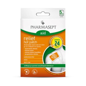 Pharmasept Aid Relief Hot Patch Φυσικό Επίθεμα κατά του Πόνου, 5 τεμάχια