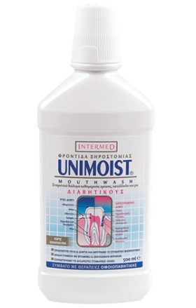 INTERMED Unimoist Mouthwash, Στοματικό Διάλυμα κατάλληλο για Διαβητικούς 500ml