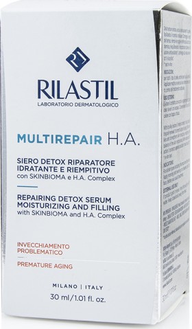 RILASTIL Multirepair H.A. Serum Επανορθωτικός Ορός Προσώπου Για Αποτοξίνωση, Ενυδάτωσης & Εξομάλυνση Ρυτίδων, 30ml